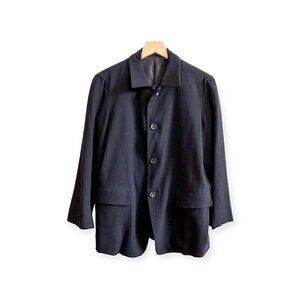 Vintage 1996 A/W Collection Y's Yohji Yamamoto Navy Wool Jacket, Women's, Size M
